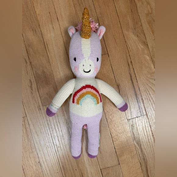 Cuddle + Kind Other - Cuddle and Kind 13" Zoe the Unicorn" Heirloom Quality, Handcrafted in Peru.